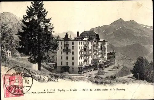 Ak Leysin Feydey Kanton Waadt, Hôtel du Chamossaire et le Chaussy