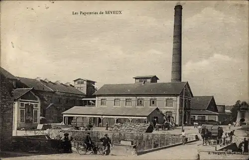 Ak Seveux Haute-Saône, Les Paperteries de Seveux, Fabrik
