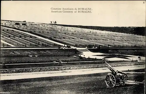 Ak Romagne sous Montfaucon Lothringen Meuse, Cimetiere American
