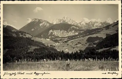 Ak Jungholz in Tirol, Bergpanorama