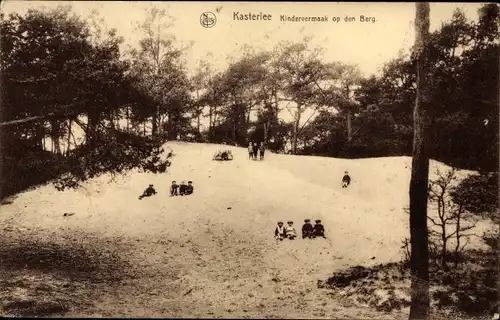 Ak Kasterlee Antwerpen Belgien, Kindervermaak op den Berg, Kinder auf Hügel