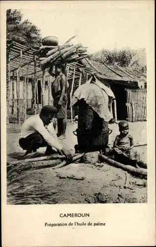 Ak Kamerun, Préparation de l'huile de palme, Palmöl