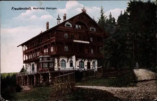 Ak Freudenstadt im Nordschwarzwald, Wald-Hotel Stokinger