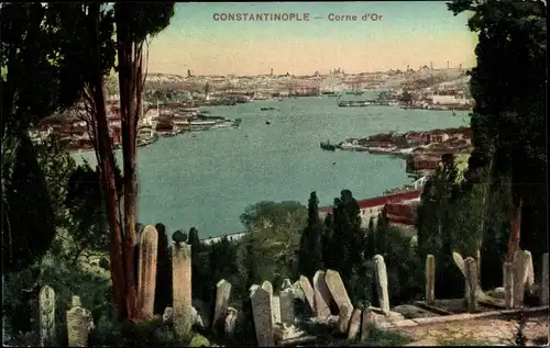 Ak Konstantinopel Istanbul Türkei, Corne d'Or
