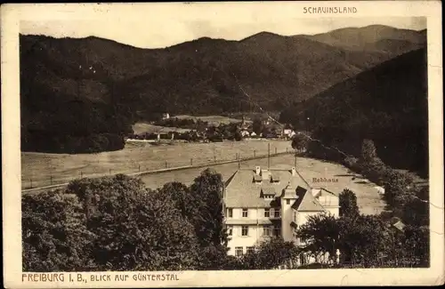 Ak Günterstal Freiburg im Breisgau, Panorama, Schauinsland