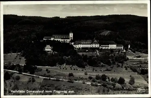 Ak Donaustauf in der Oberpfalz, Heilstätte vom Flugzeug aus