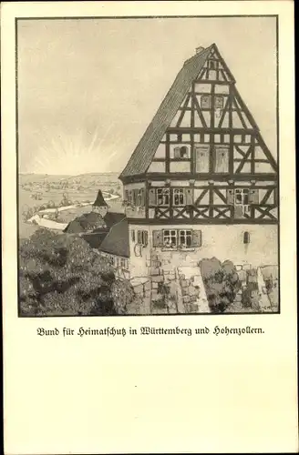 Ak Stuttgart in Württemberg, Bund für Heimatschutz in Württemberg und Hohenzollern