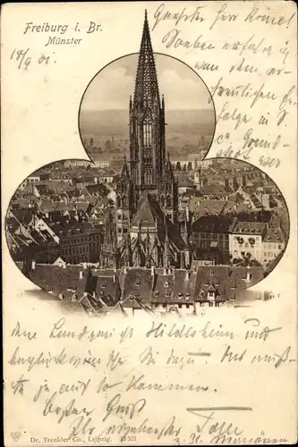 Ak Freiburg im Breisgau, Münster