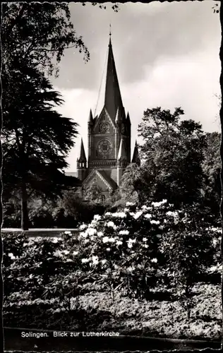 Ak Solingen in Nordrhein Westfalen, Blick zur Lutherkirche