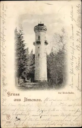 Ak Ilmenau in Thüringen, Kickelhahn, Turm