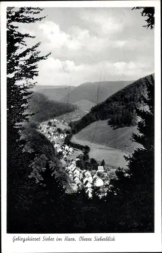 Ak Sieber Herzberg am Harz, Oberer Sieberblick, Panorama