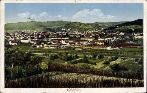 Ak Lörrach in Baden, Panorama
