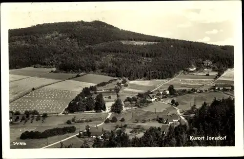 Ak Jonsdorf in Sachsen, Zittauer Gebirge, Blick n.d. Gaststätte Schweizertal, Panorama