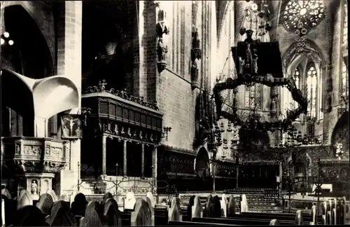 Ak Palma Mallorca Balearische Inseln, Le Catedral, Altar Mayor, Innenansicht, Kirche, Altarraum