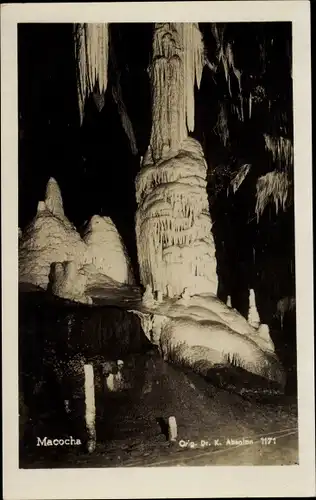 Foto Ak Vilémovice u Macochy Südmähren, Macocha, Stiefmutterschlucht, Tropfsteinhöhle, Innenansicht