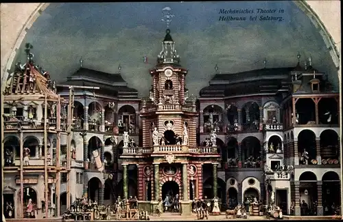 Ak Salzburg in Österreich, Mechansiches Theater, Hellbrunn