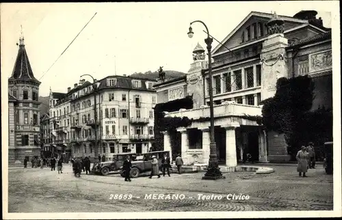 Ak Meran Merano Südtirol, Teatro Civico