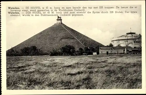 Ak Waterloo Wallonisch Brabant, de Heuvel