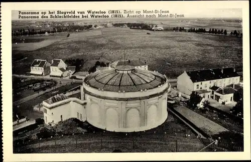 Ak Waterloo Wallonisch Brabant, Panorama op het Slagveld