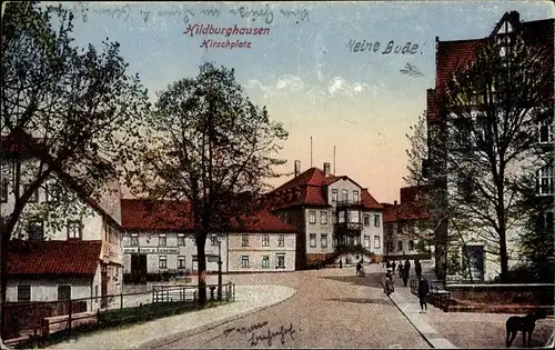Ak Hildburghausen in Thüringen, Hirschplatz