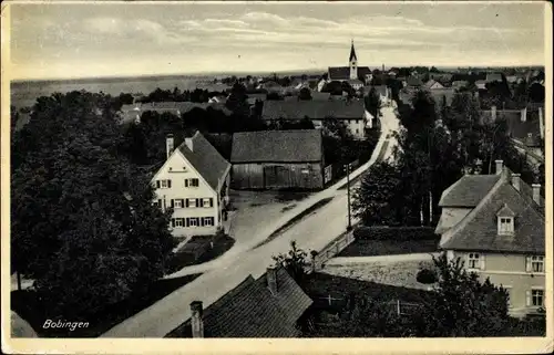 Ak Bobingen in Schwaben, Teilansicht, Straßenpartie