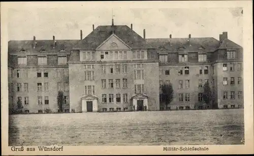 Ak Wünsdorf Zossen in Brandenburg, Militär-Schießschule