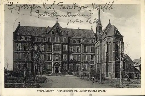 Ak Paderborn in Westfalen, Krankenhaus der barmherzigen Brüder