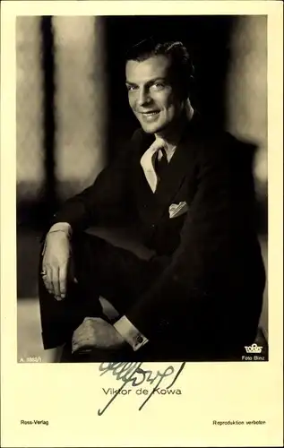 Ak Schauspieler Viktor de Kowa, Ross A3382/1