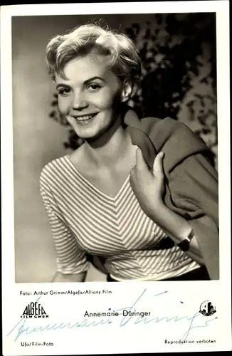 Ak Schauspielerin Annemarie Düringer, Portrait, Autogramm