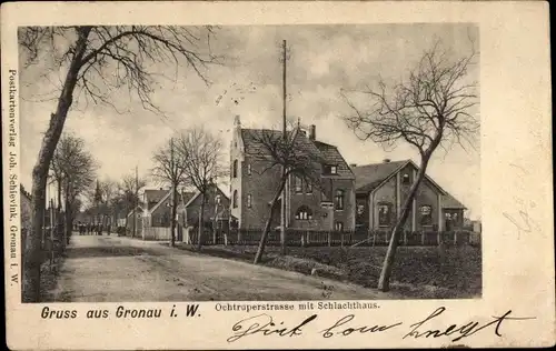 Ak Gronau in Westfalen, Ochtruper Straße, Schlachthaus