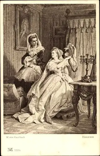Künstler Ak Kaulbach, W. v., Eugenie