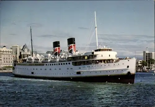 Ak Dampfer TEV Princess Marguerite, British Columbia Steamship Company