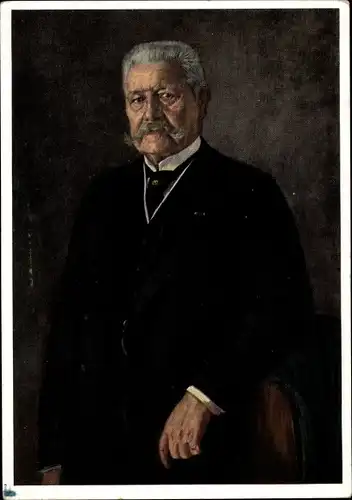 Künstler Ak Firle, Walther, Reichspräsident Paul von Hindenburg, Portrait, Der große Deutsche