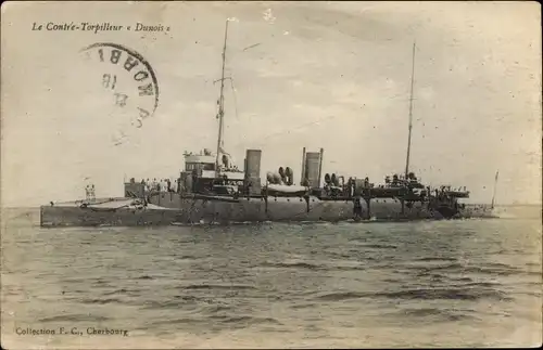 Ak Französisches Kriegsschiff, Dunois, Contre Torpilleur