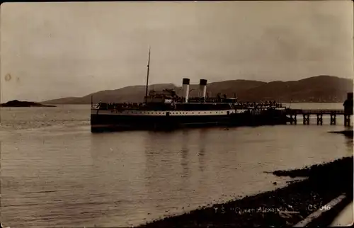 Ak Dampfer TS Queen Alexandra