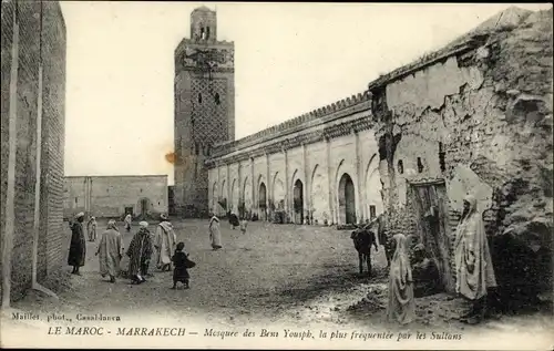 Ak Marrakesch Marokko, Mosquée des Bens Yousph, la plus fréquentée par les Sultans