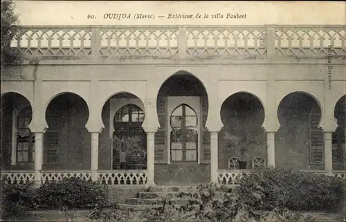 Ak Oudjda Oujda Marokko, Extérieur de la Villa Faubert