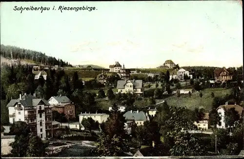 Ak Szklarska Poręba Schreiberhau Riesengebirge Schlesien, Panorama