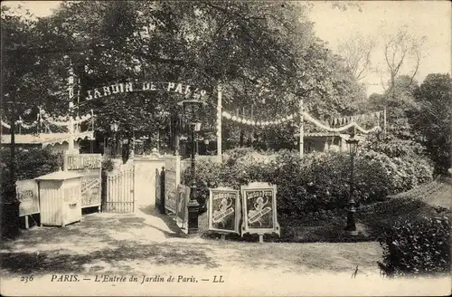 Ak Paris, L'Entree du Jardin de Paris