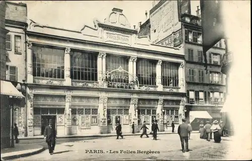 Ak Paris IX, Les Folies Bergeres