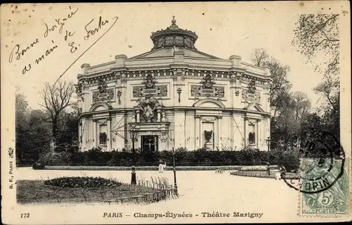 Ak Paris VIII, Champs-Elysees, Theatre Marigny
