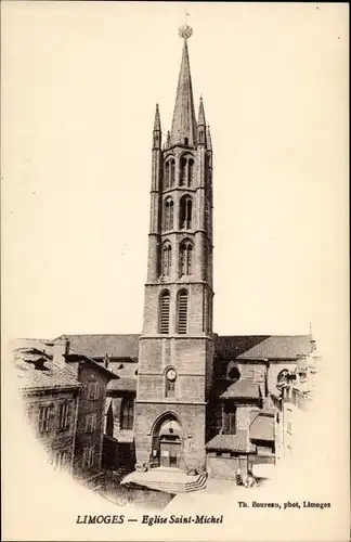 Ak Limoges Haute Vienne, Eglise Saint-Michel, Kirche