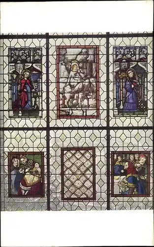 Ak Paris V, Musee de Cluny, Art Francais XIVe et XVe siecle et art Allemand commencement du XVIe