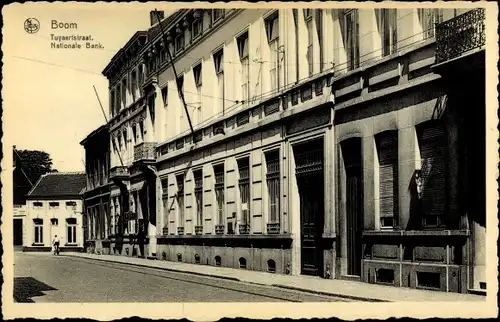 Ak Boom Flandern Antwerpen, Tuyaertstraat, Nationale Bank, Außenansicht