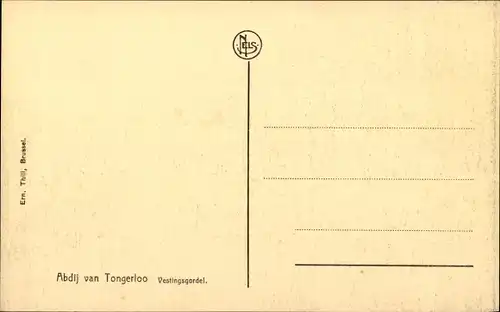 Ak Tongerlo Flandern Antwerpen, Abdjil van Tongerloo, Außenansicht, Außenmauer, Türme