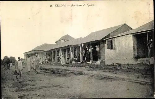 Ak Kindia Guinea, Boutiques de Syriens