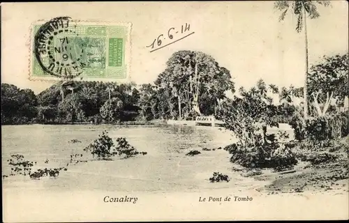 Ak Conakry Guinea, Le Pont de Tombo