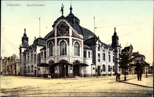 Ak Düsseldorf am Rhein, Apollotheater, Außenansicht