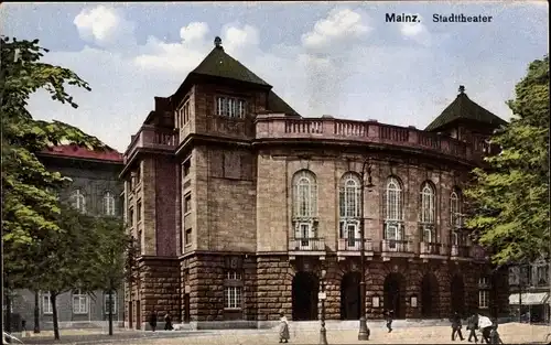 Ak Mainz in Rheinland Pfalz, Stadttheater