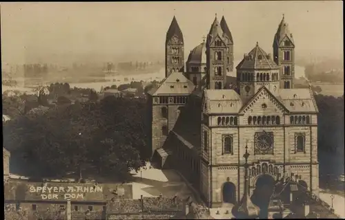 Foto Ak Speyer am Oberrhein Rheinland Pfalz, Dom, Außenansicht